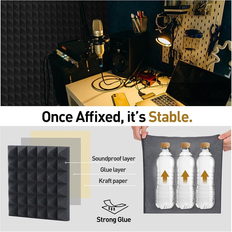 HERBEVER 6 Pack acoustic foam Panels - Image 3